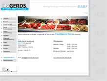 Tablet Screenshot of frische-tiernahrung.de